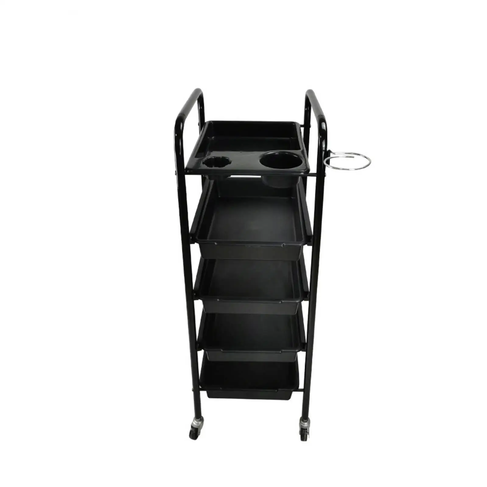 Hairdressing Tool Cart Long-Lasting 5-Drawer Rolling Salon Cart Cosmetic Spa