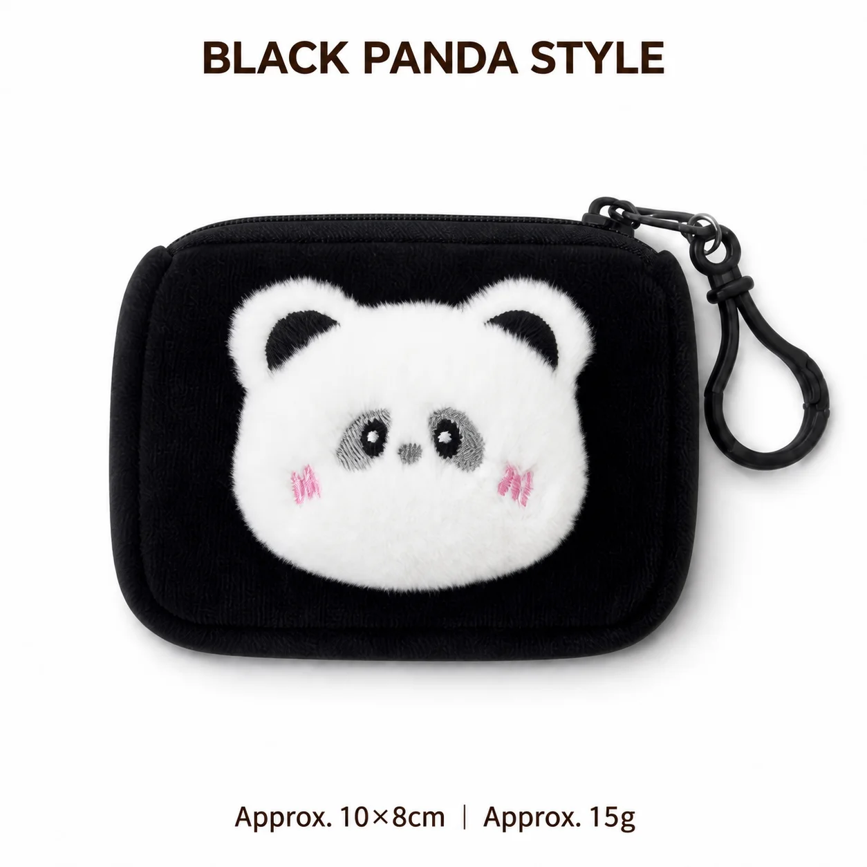 Small Accessories Pouch Portable Mini Zipper Pouch Cartoon Coin Purse Zipped Plush Storage Pouch For Cards Small Accessories