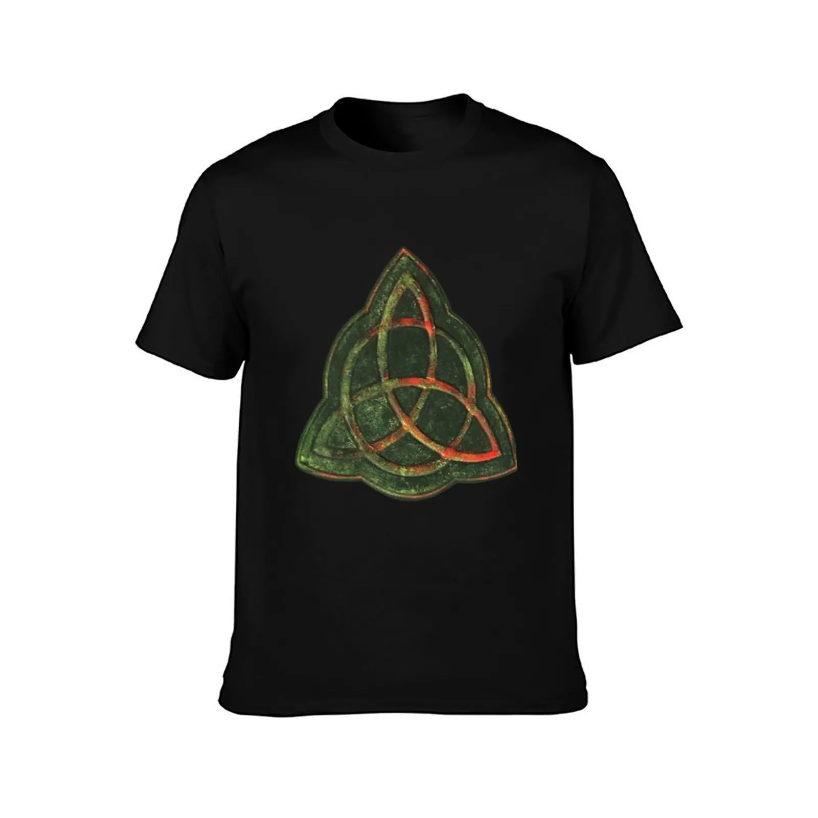 Book of Shadows - Charmed Triquetra Design T-Shirt, Summer Casual Cotton Tee, Oversized Streetwear Tops, Vintage Graphic Print