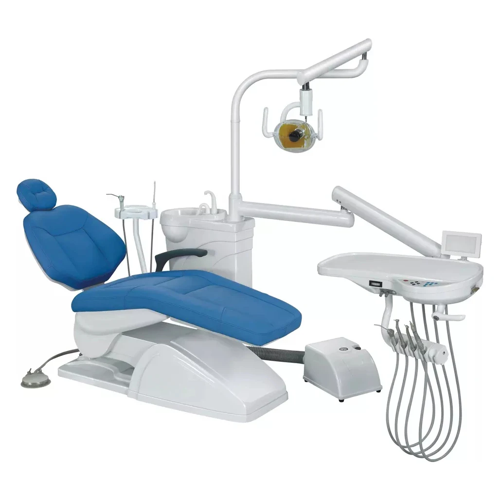 German Grade High Quality Den tal Products Secure Design Premium Safety Electric Denta l Chair Unit