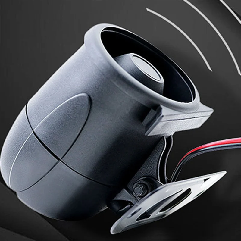 Car Anti-Theft Horn Siren, Horn Alarm 12V Tweeter Alarm Treble Voice Speaker High Decibel Intelligent Voice Alarm