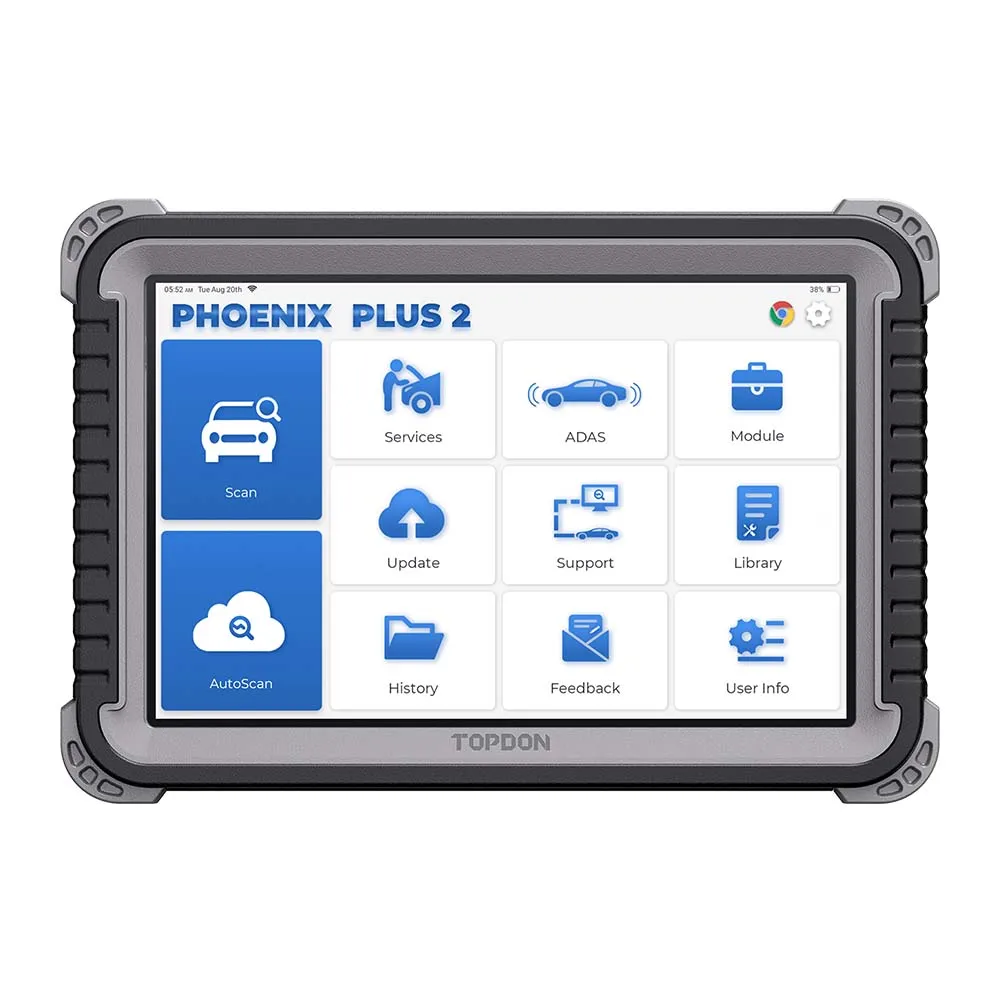TOPDON Phoenix Plus 2 compatible con más de 41 funciones de mantenimiento integrales herramientas de escáner de diagnóstico de vehículos avanzados profesionales