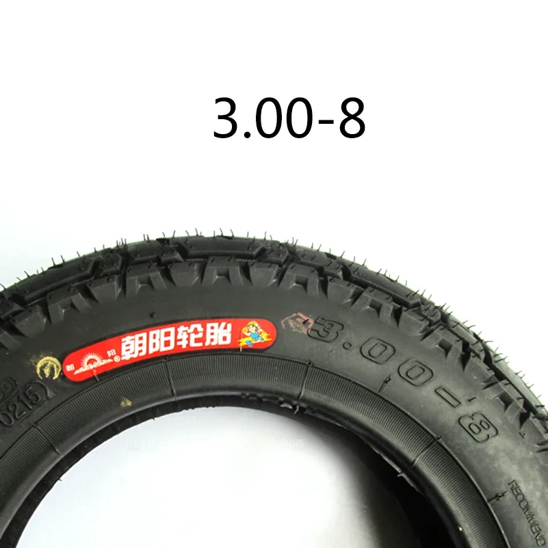 3.00-8 Tire Tube Tyre 3.00-8 / 300-8 6PR + 3.00-8 Inner Tyre for Gas and Electric Scooters Mini Motorcycle Warehouse Vehicles