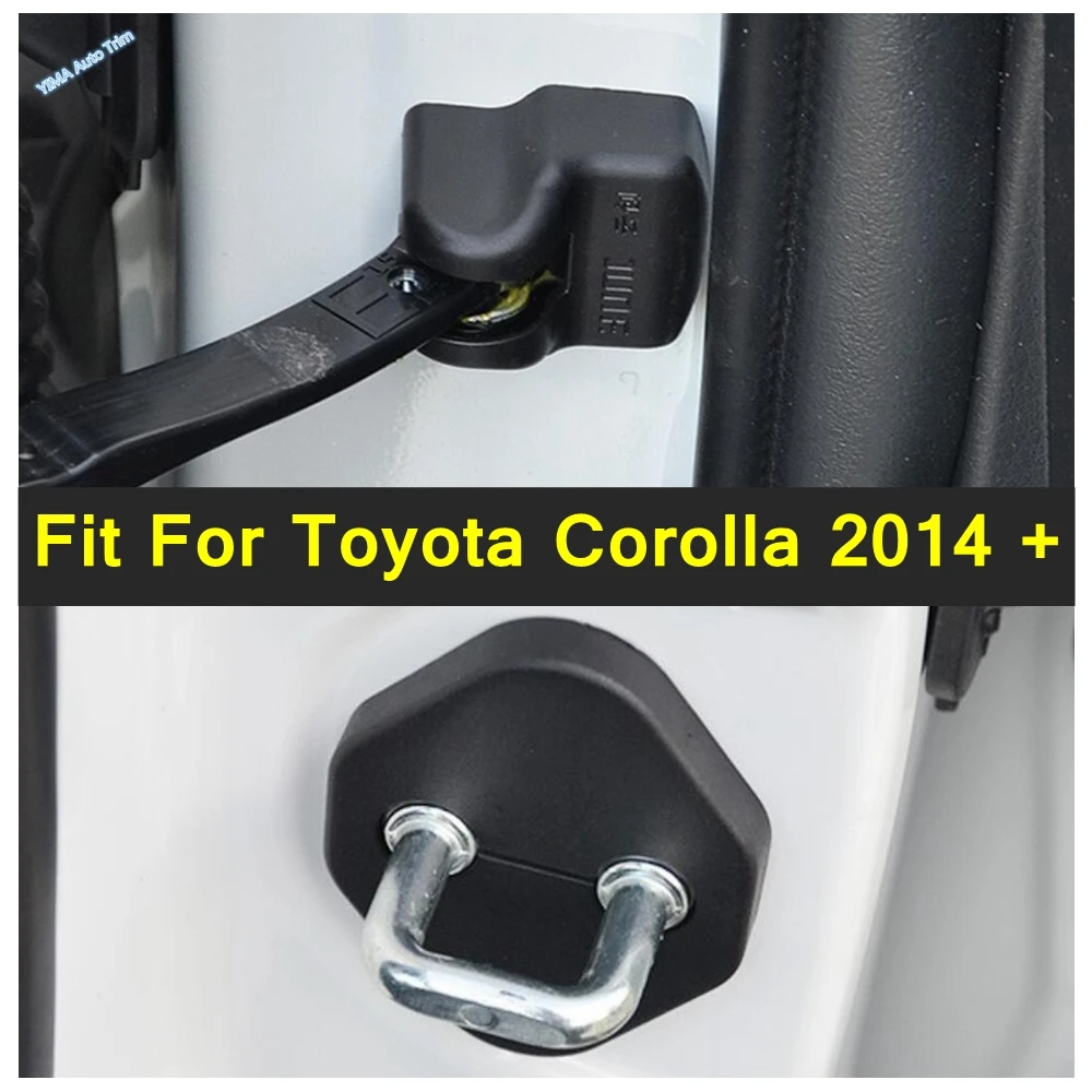 Plastic Inner Door Lock & Arm Stop Rust Waterproof Protector Cover Kit Car Accessories Fit For Toyota Corolla 2014 - 2018