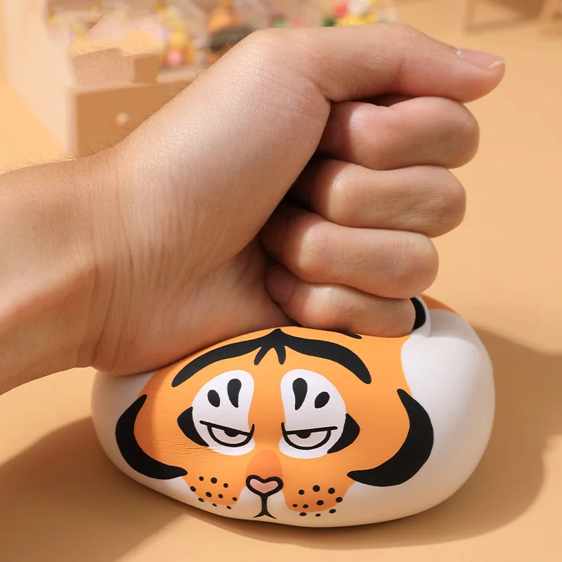 Funny Fat Tiger Slow Rebound PU Decompression Toy Slow Rising Toys Stress Relief Relax Pressure Toys Interesting Gifts