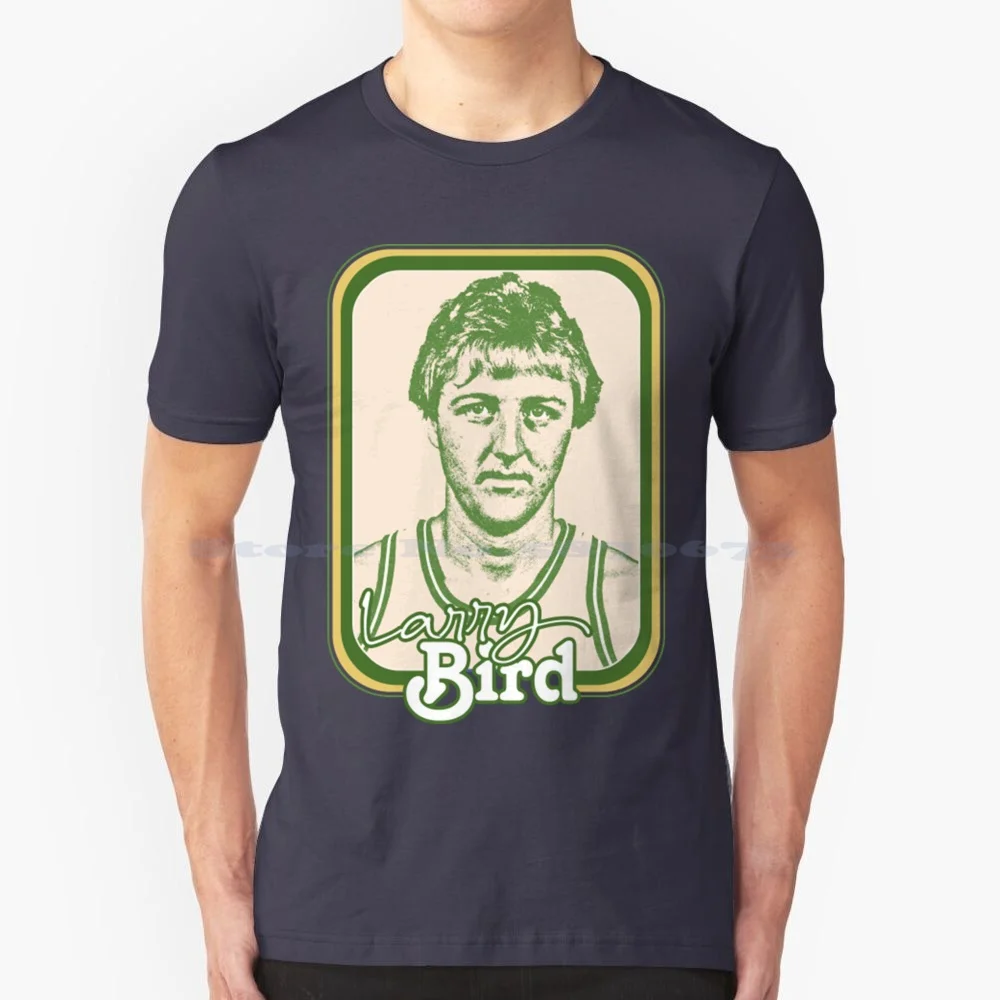 Larry Bird ( 8 ) T Shirt 100% Cotton Tee Larry Bird Larry Legend Boston 80S Lovers Three Point Signature Retro Basketball 90S