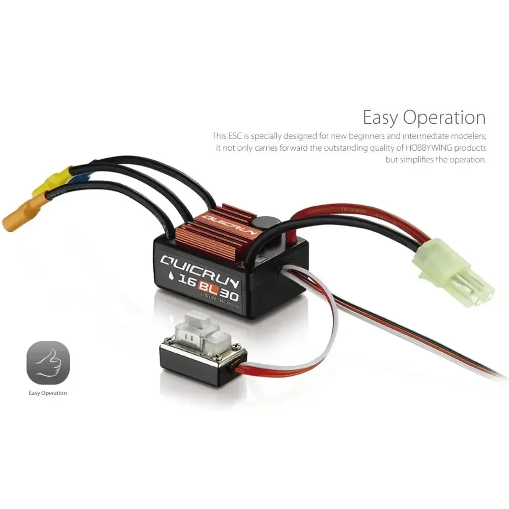 

Комплект Hobbywing QuicRun WP 16BL30 G2 30A ESC и мотора 2435 G3: Максимальная производительность для радиоуправляемых внедорожных моделей масштаба 1/16