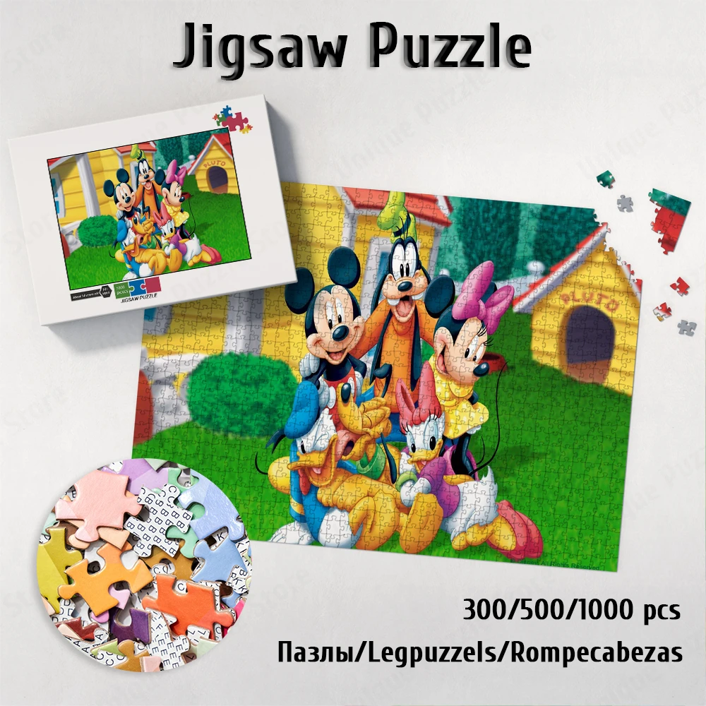 

Mickey Mouse and Donald Duck Jigsaw Puzzles Disney Cartoons Puzzles for Adults Mickey and Minnie Jigsaw Puzzles Game Toys Gift