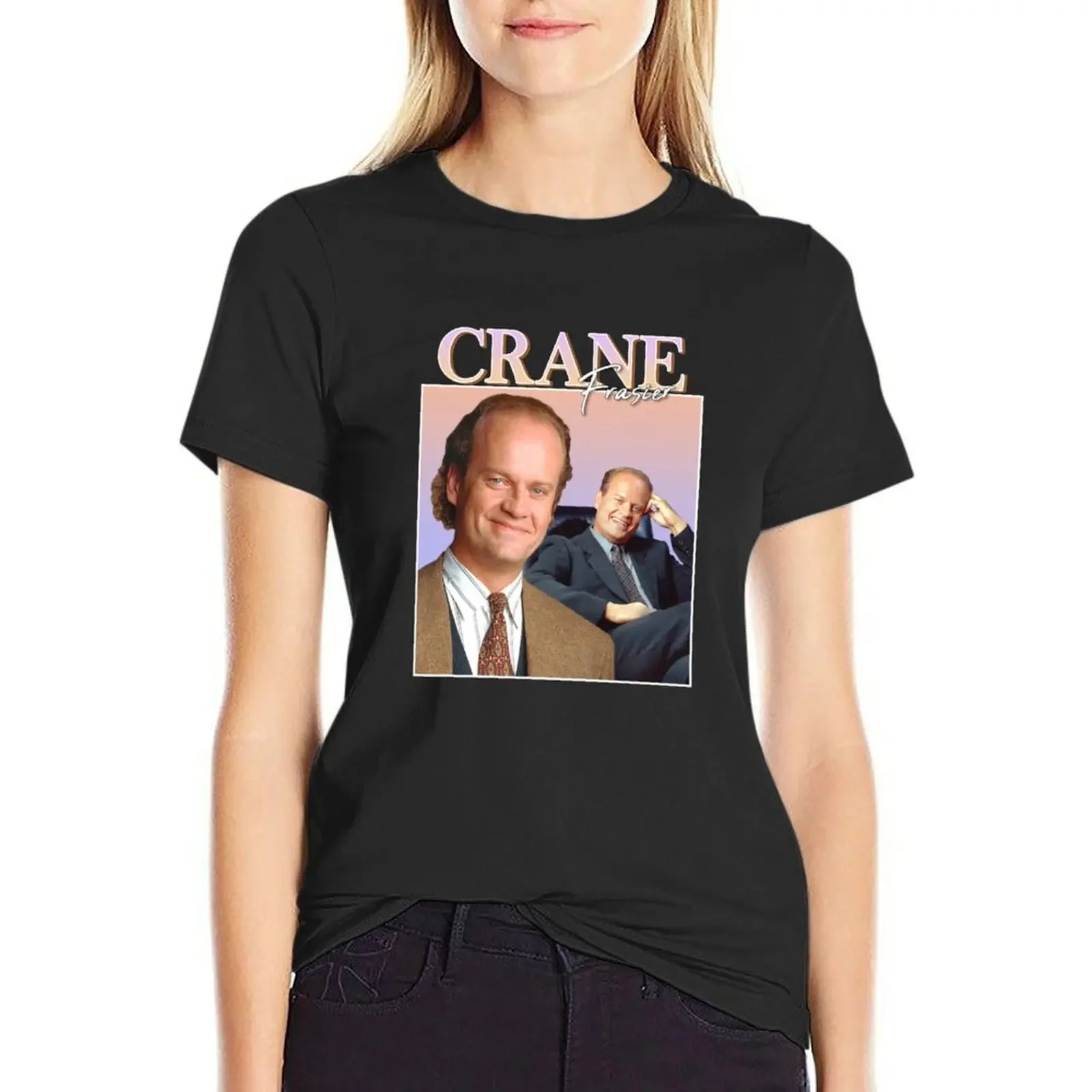 

Frasier Crane Vintage/Retro Design T-Shirt customs blanks customs design your own summer top Womens graphic t shirts