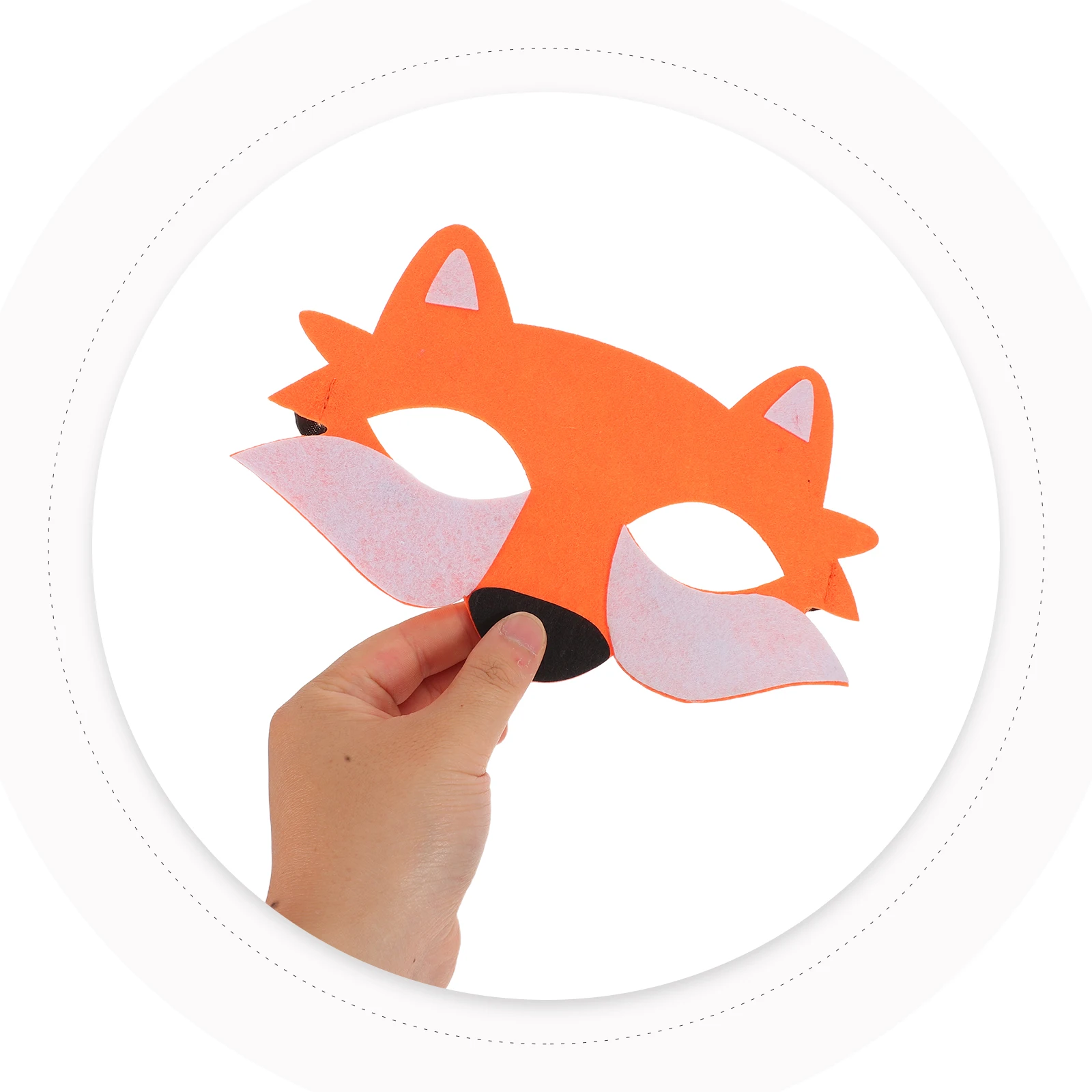 

12 Pcs Half Face Mask Animal for Kids Costume Cosplay Felt Party Props Halloween