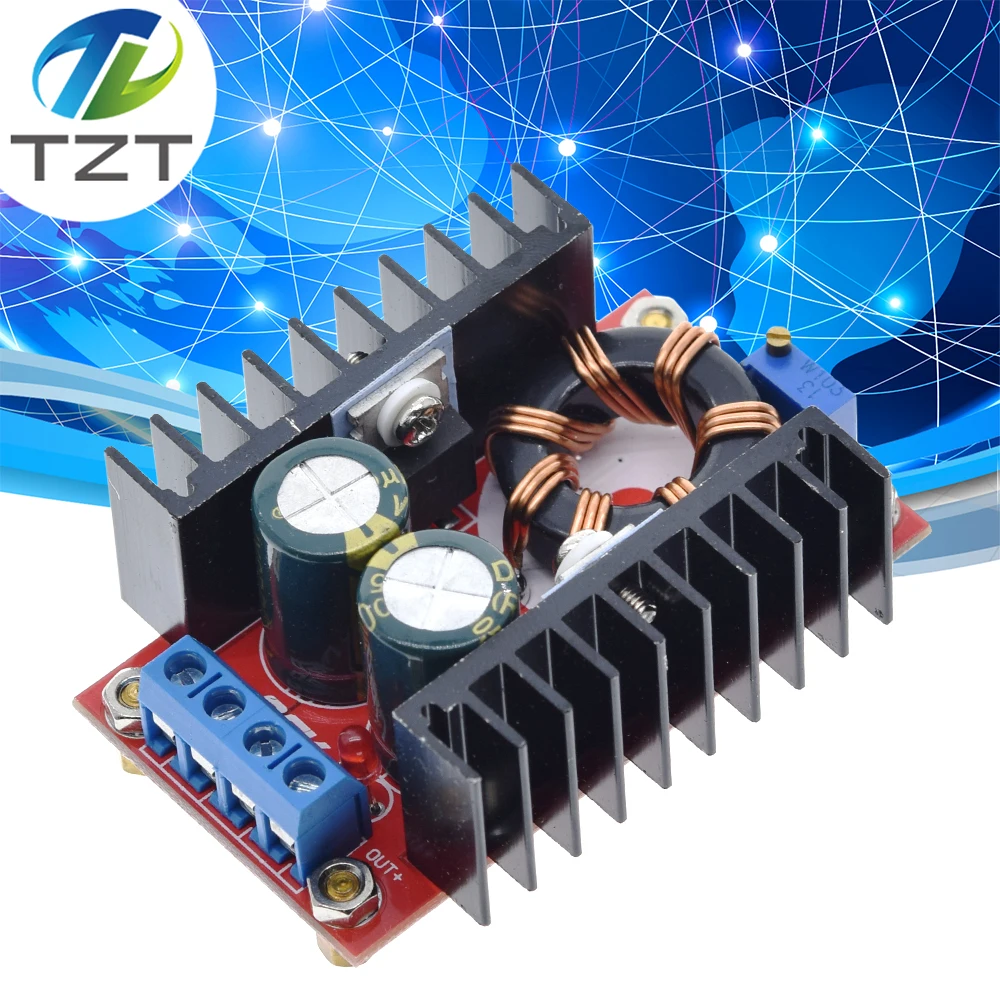 10-30V to 12-35V Step Up CV CC 150W 10A DC DC Boost Converter Car Power Supply LED Driver Charger Adjustable Voltage Regulator