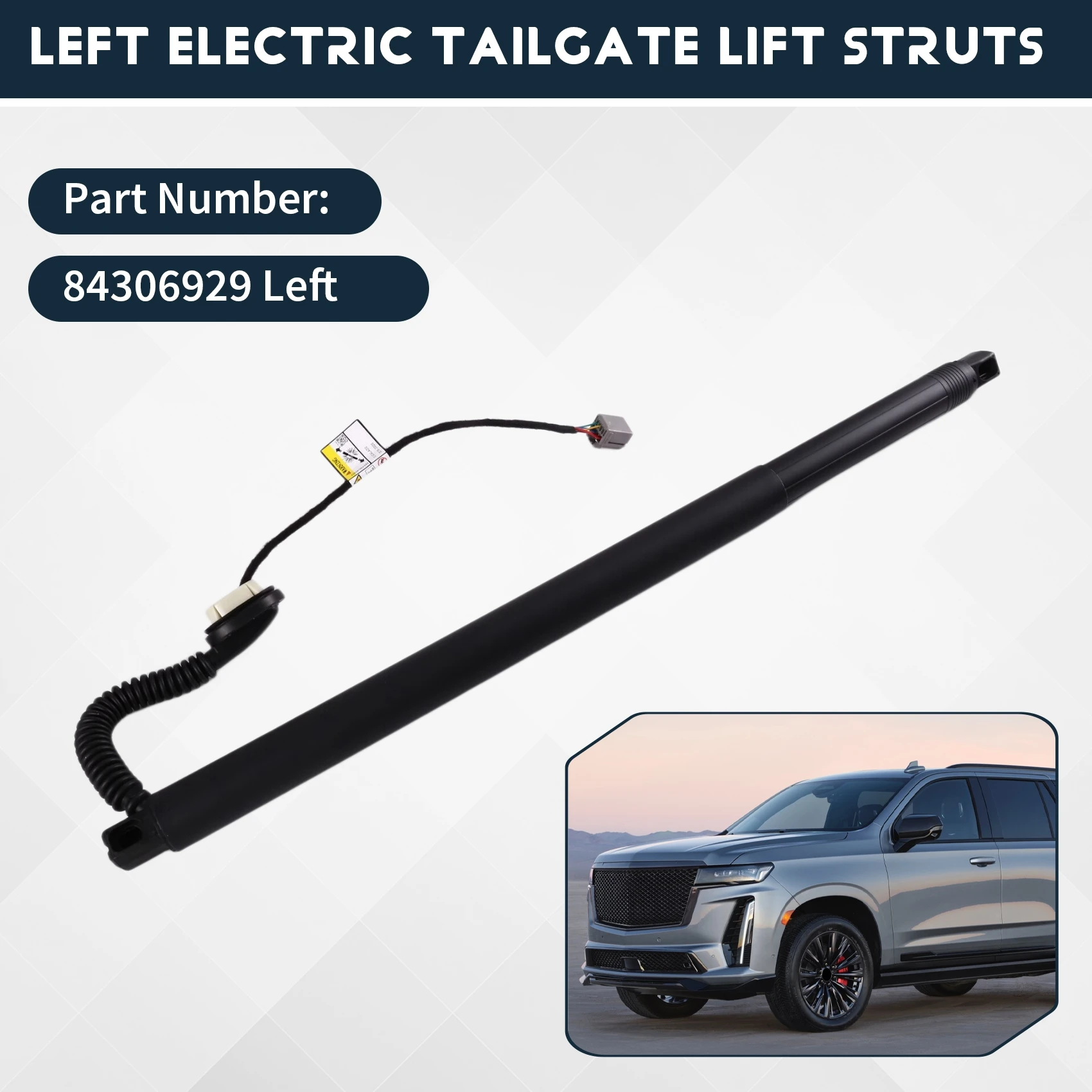 Left Electric Tailgate Lift Struts 84306929 For 2015- 2019 For Cadillac Escalade 6.2L