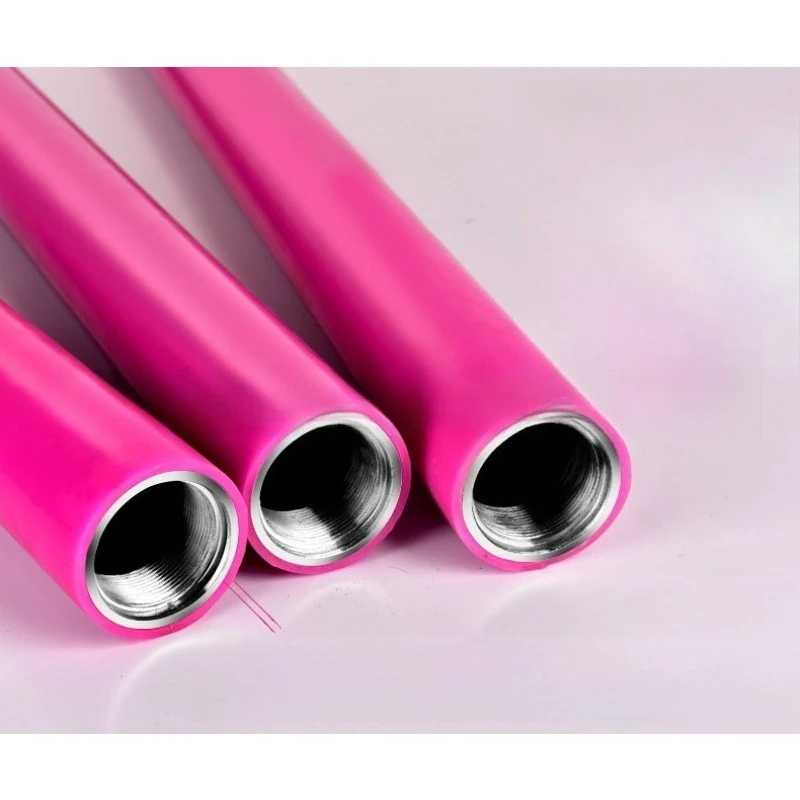 Silicone steel pipe diameter 45mm rose red non-slip silicone pipe, dance studio school portable