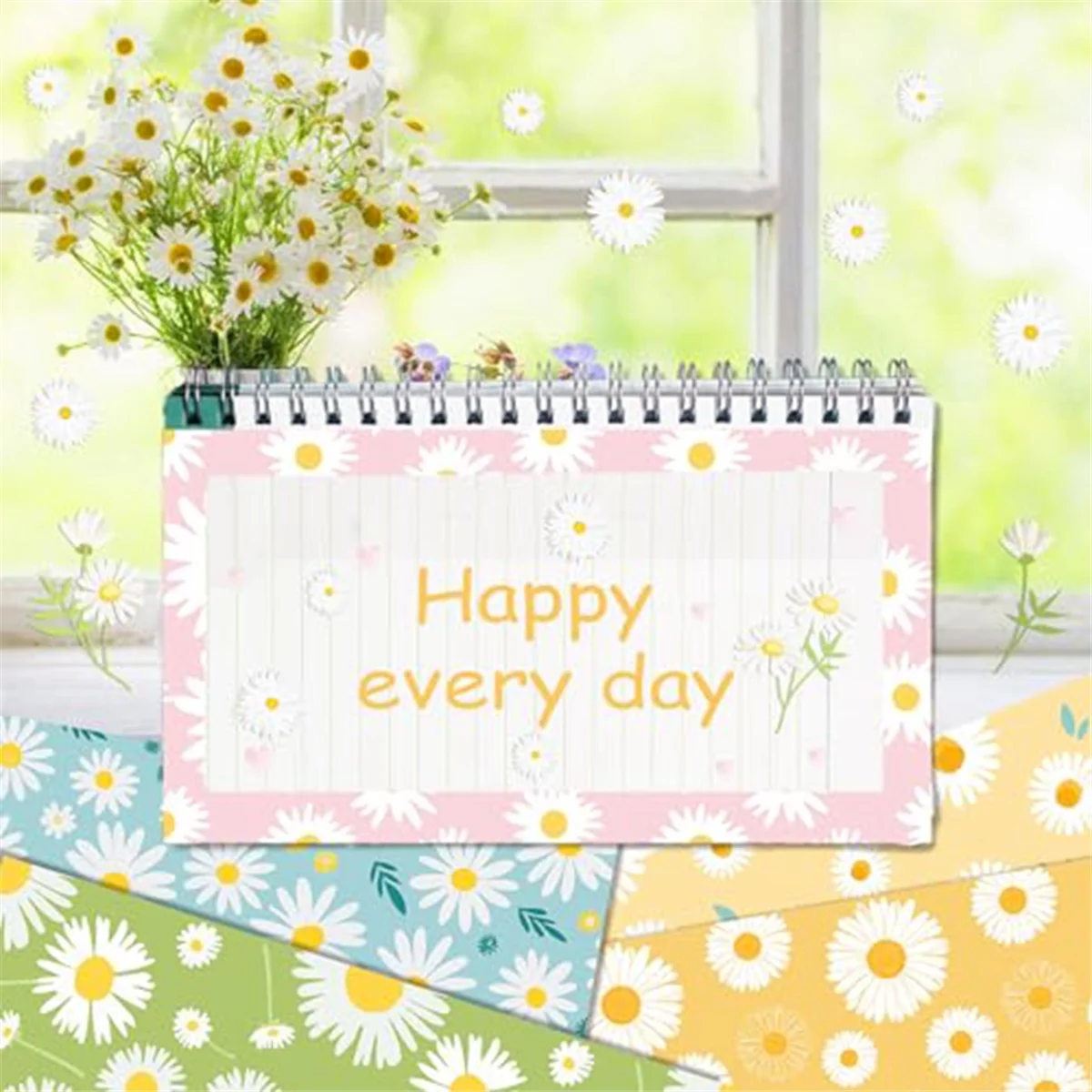 Aa98 24 folhas de papel para scrapbook, 12 polegadas x 12 polegadas, arcos de dupla face, padrão, papel decorativo, decoupage, cartolina, margarida