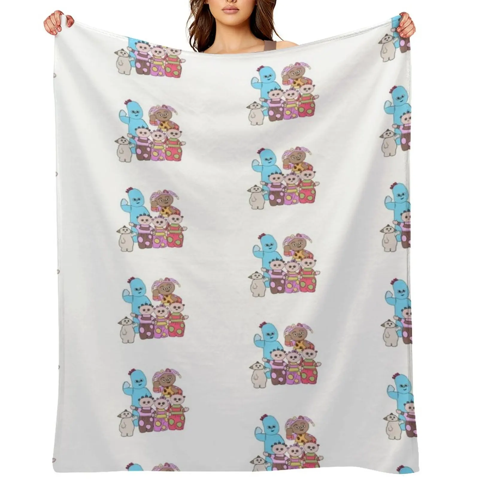 

Iggle piggle , upsy daisy, Makka Pakka Throw Blanket Beach wednesday Extra Large Throw Blankets