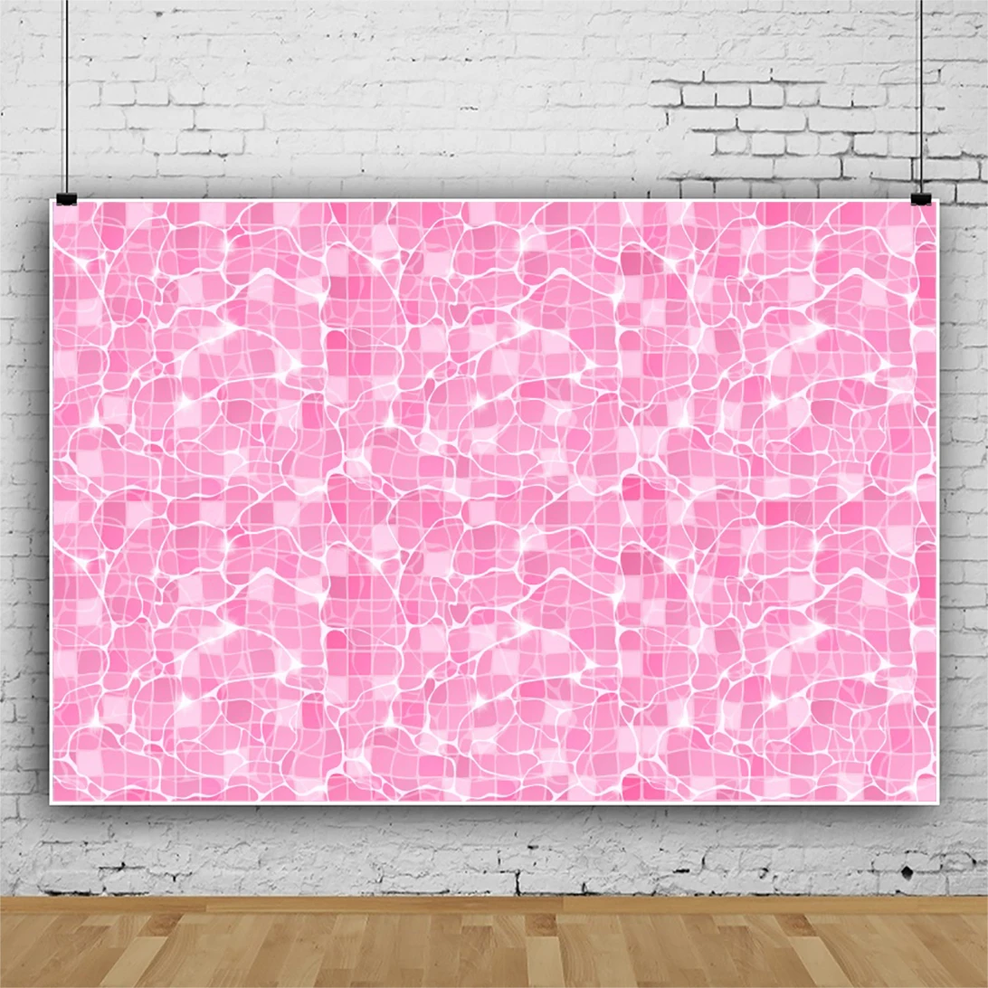 Pink Glitter Grid Brick Wall Photography Background Newborn Baby Kids Portrait Abstract Backdrop Photo Studio Props