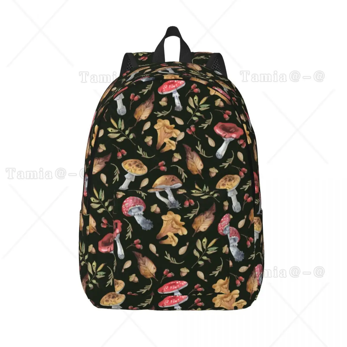 

Dark Dream Forest Various Mushrooms Backpack Cartoon Grunge Mushroom Student Schoolbag Boys Girls Bagpack Travel Bag