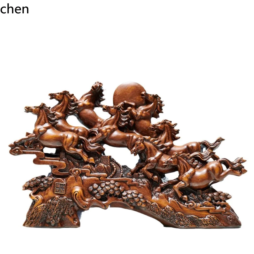 LXC Imitation Wood Grain Ornaments for Opening, Housewarming, Business Gifts,  Wine Cabinet, TV Cabinet, Craft Ornaments