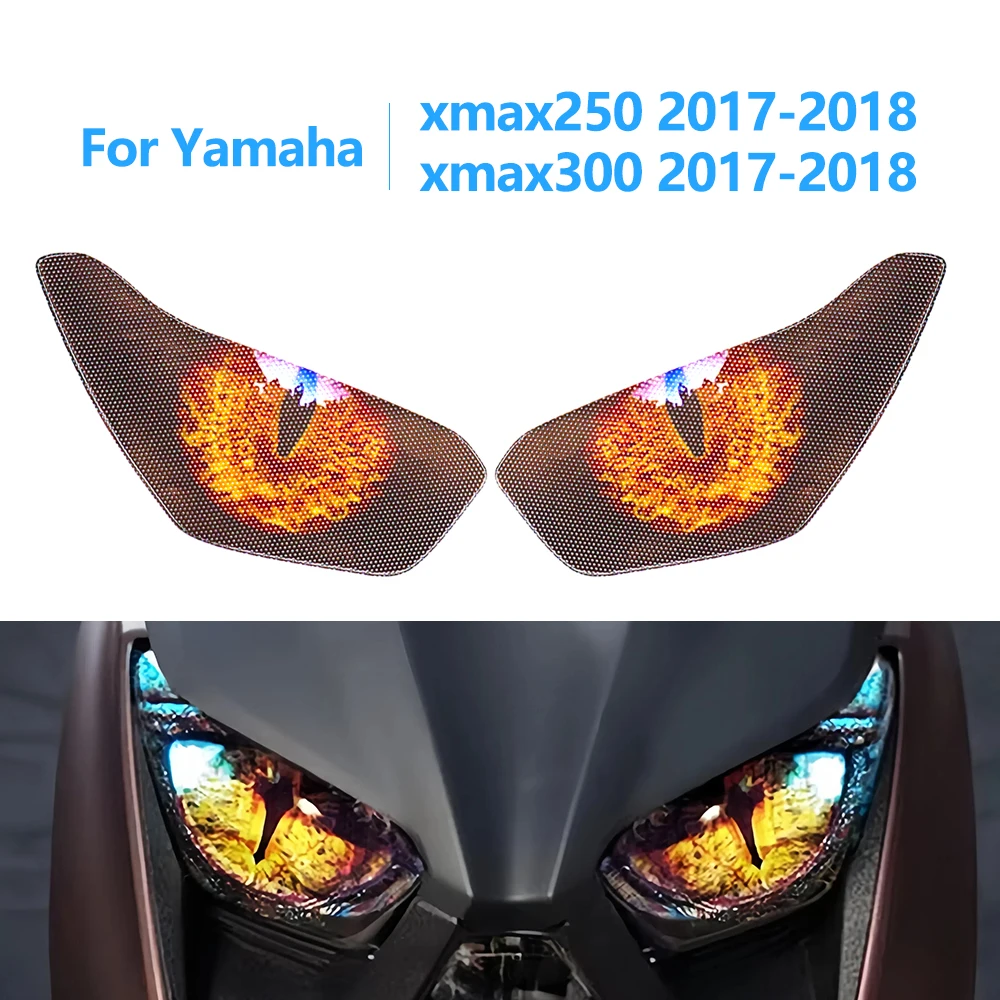 

Наклейка на фару, водонепроницаемые наклейки для Yamaha XMAX250 XMAX300 XMAX 250 300 2017-2018, аксессуары для мотоциклов, наклейки для мотоциклов