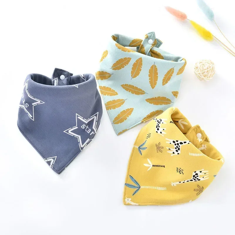 1pcs Baby Saliva Towel Triangle Scarf Pure Cotton Bandana Waterproof Bibs Newborn Boys Girls Absorbent Cloth Bib Saliva Scarf