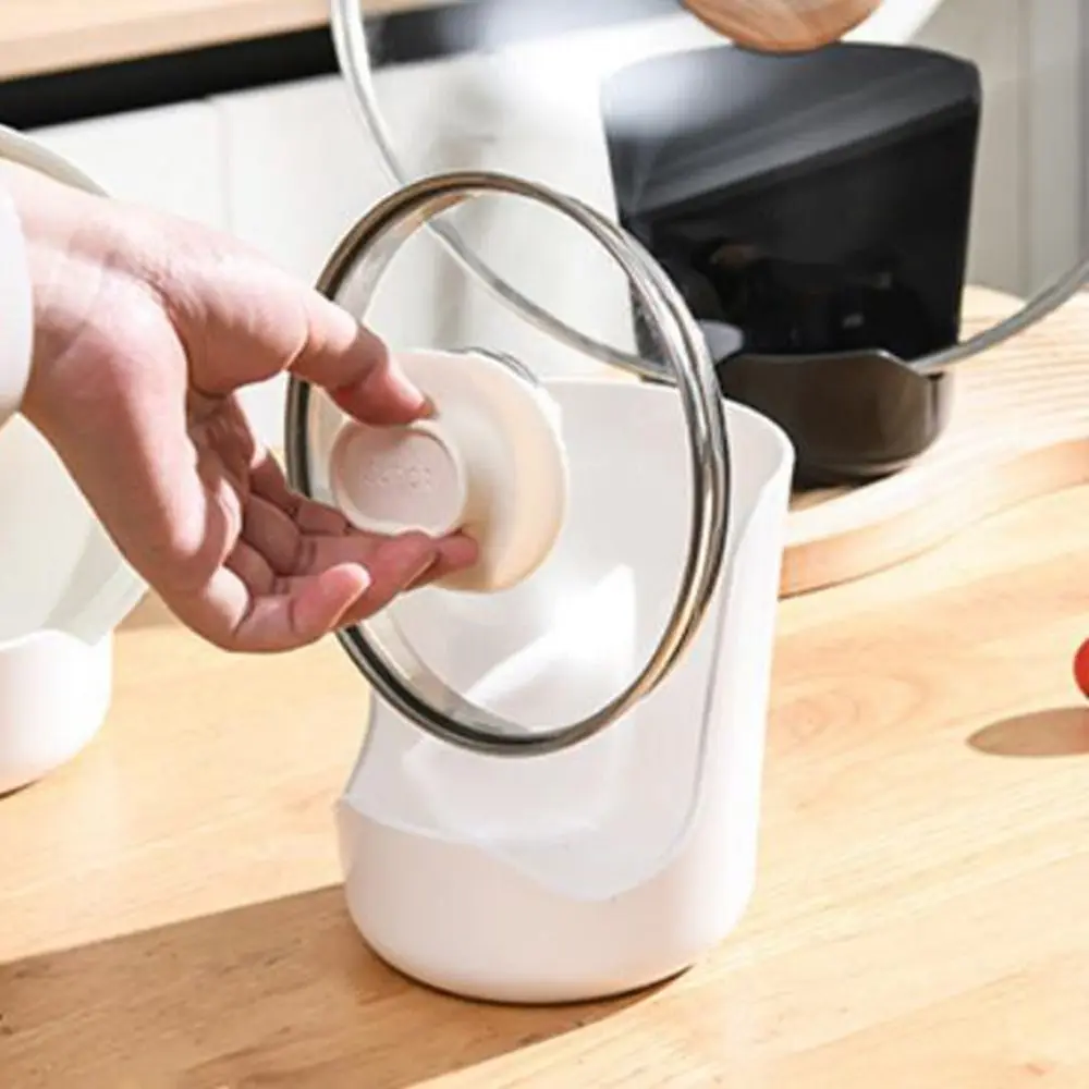 Practical Plastic Spatula Holder Stable Easy To Clean Spoon Holder Heat-Resistant Soup Spoon Rack Dinning Table