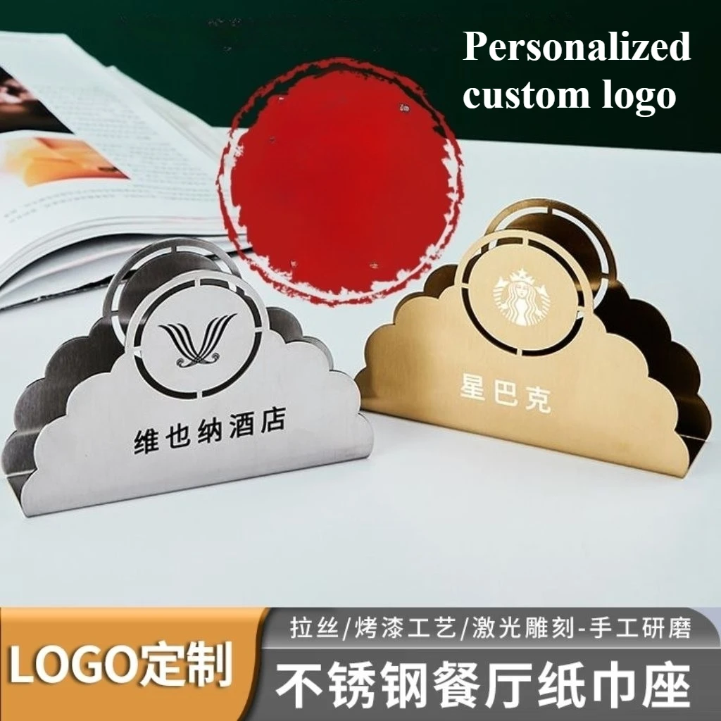 Design inspired napkin holder geometric triangle coffee shop napkin and Western restaurant table top thin paper creative clip