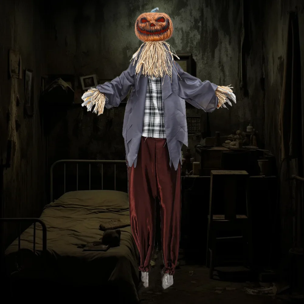 Halloween Horror Props European Pumpkin Standing Ghost Orgy Party Props Secret Room Atmosphere Ornament