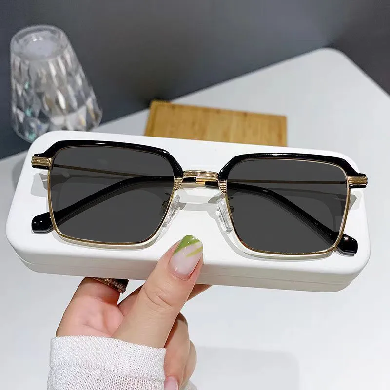 الرجال الكلاسيكية طول النظر الشيخوخي القراءة نظارات شمسية إطار مكافحة الضوء الأزرق مد البصر إطارات نظارات شمسية مع 0 + 1.0 + 1.5 + 2.0 + 2.5 + 3