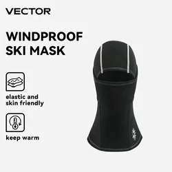 VECTOR Maschera da ciclismo invernale in pile termico Mantieni caldo Maschera da ciclismo antivento Passamontagna Maschera da sci Pesca Cappello da sci Copricapo