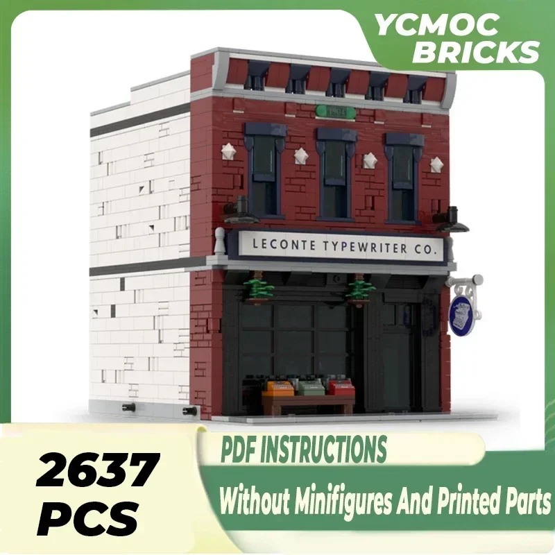 

Модель City Street View Moc, строительные кирпичи, технология компании Typewiter, модульные блоки, подарки, рождественские игрушки, наборы «сделай сам», сборка