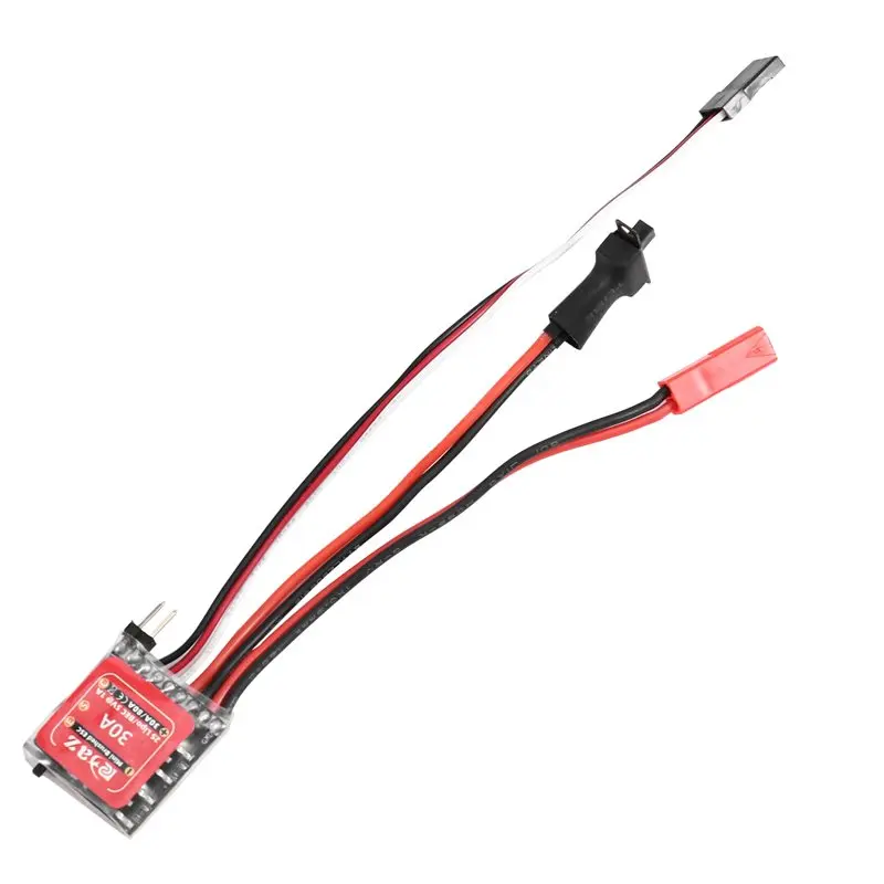 A49K-2X Micro-ESC 30A Brushed ESC Electric Speed Controller 2S 4-8V For DIY Mini 1/16 1/18 1/24 RC Car Boat Tank JST Plug view 6