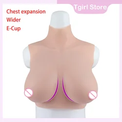 Fake Boobs Silicone Breast Forms Chest Expansion False Tits Natural Sagging for Crossdresser Transgender Drag Sissy Cosplay