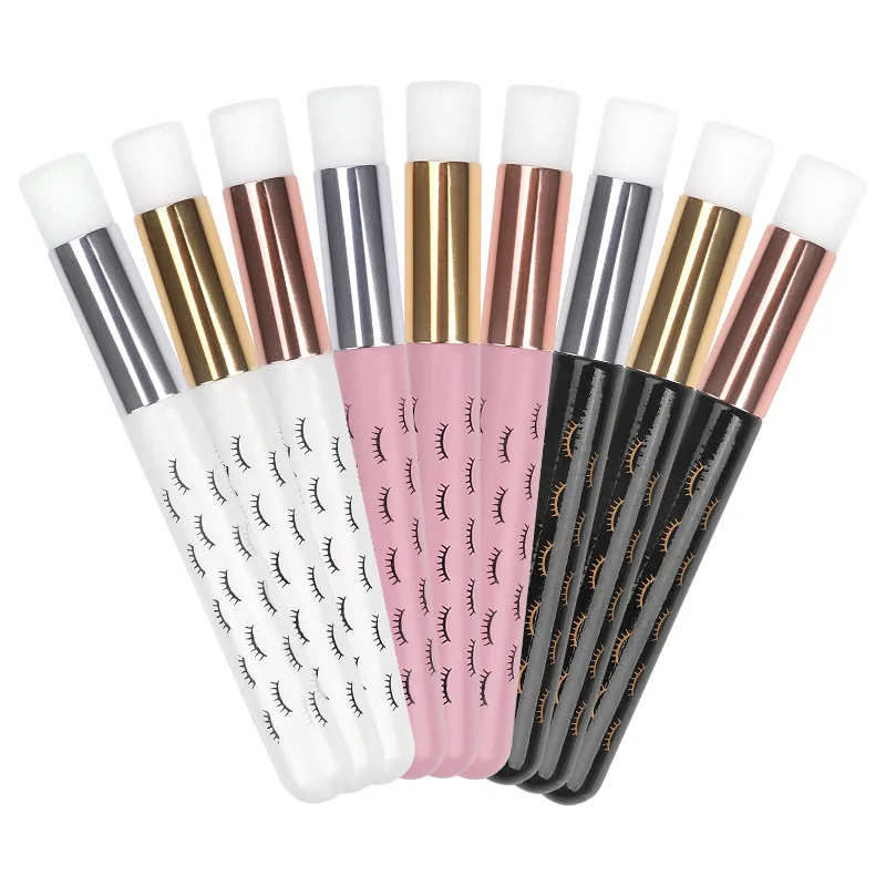 20/50/100pcs Cils Nettoyant Brosse Sourcils Nez Soins De La Peau Microbrosse Maquillage Outil Bouteille Lavage Brosse Propre Pour Extension De Cils