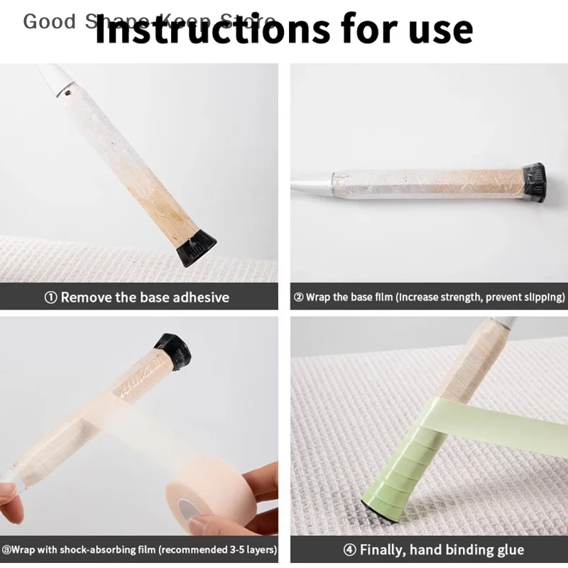 

2/1 рулон, губка из искусственной кожи, теннисная ракетка для бадминтона, амортизирующая пленка, базовая пленка, ручка, мембранная демпфирующая ручка для кожи