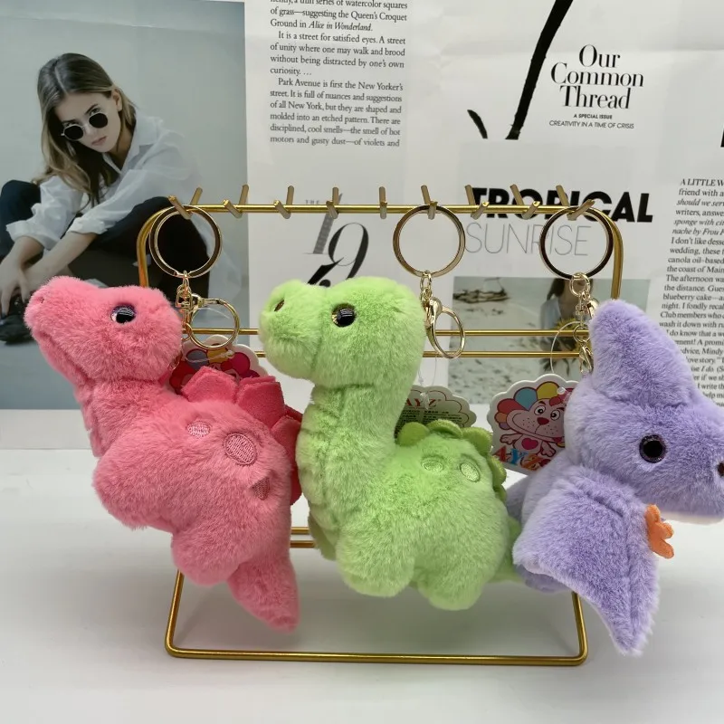 new cute Jurassic Park animals  Evolution Dinosaurs plush doll  cool keychain car pendant lovers bag fashione decorate gift