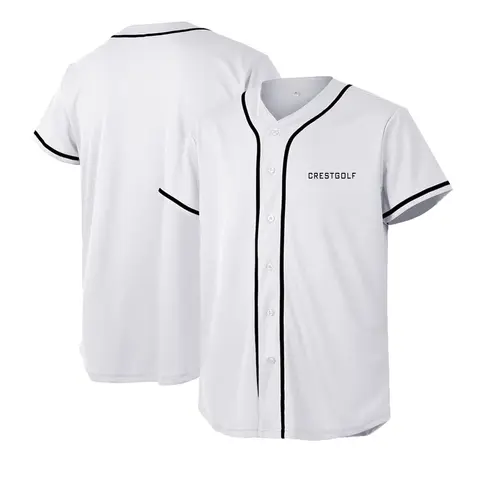 CRESTGOLF Baseball Jerseys for Men and Women Baseball Shirts Hipster Hip Hop Sports Uniforms