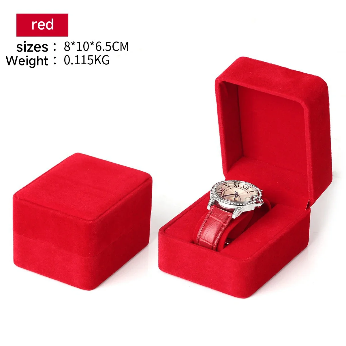 Travel Cases with Luxury Interior Watch Box Jewelry Display Container Watch Holder Short Watch Handmade Watch Container Box