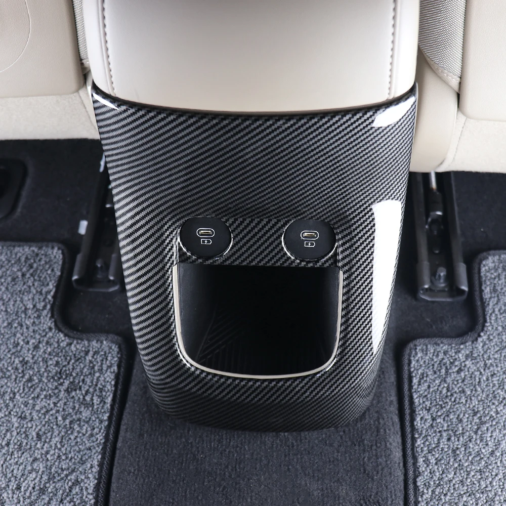 

For Hyundai Ioniq 5/Ioniq 5 PE 2022-2025 LHD/RHD Car Rear Seat Anti Kick Protective Cover Back Phone USB Charger Port Trim Frame