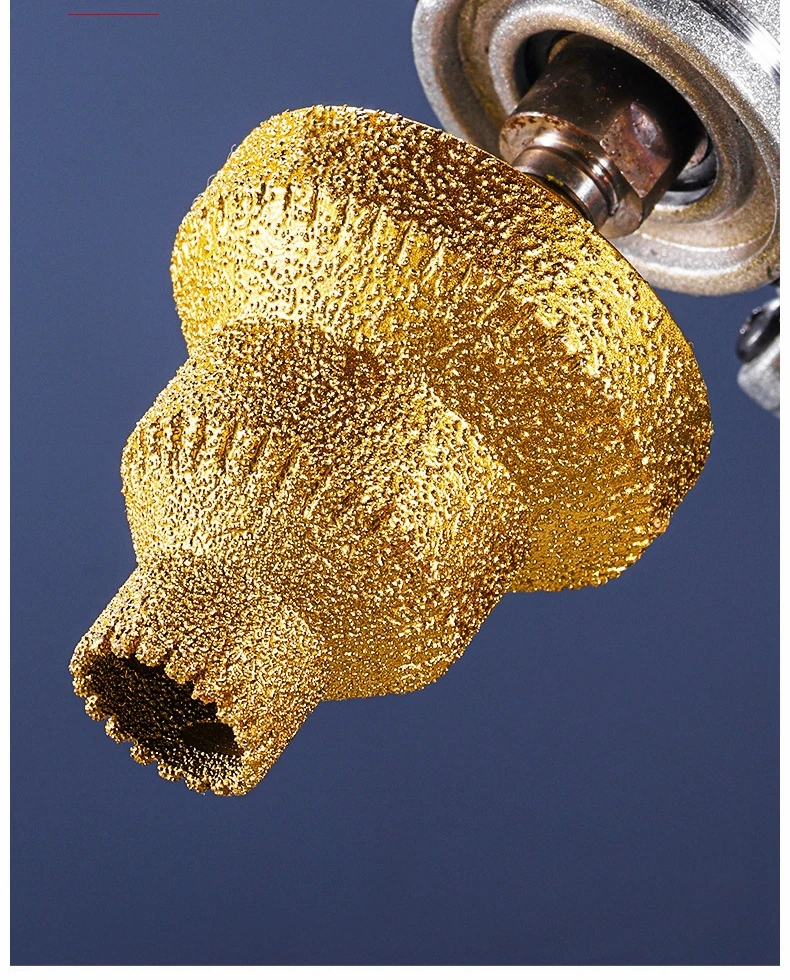 Gelöteter Pagodenbohrer M10 Diamant-Fasenfräser Turmbohrer für Fliesen, Steinplatten und Gestein – Integrierter Diamantwerkzeugbohrer zum Aufbohren – Detail 6