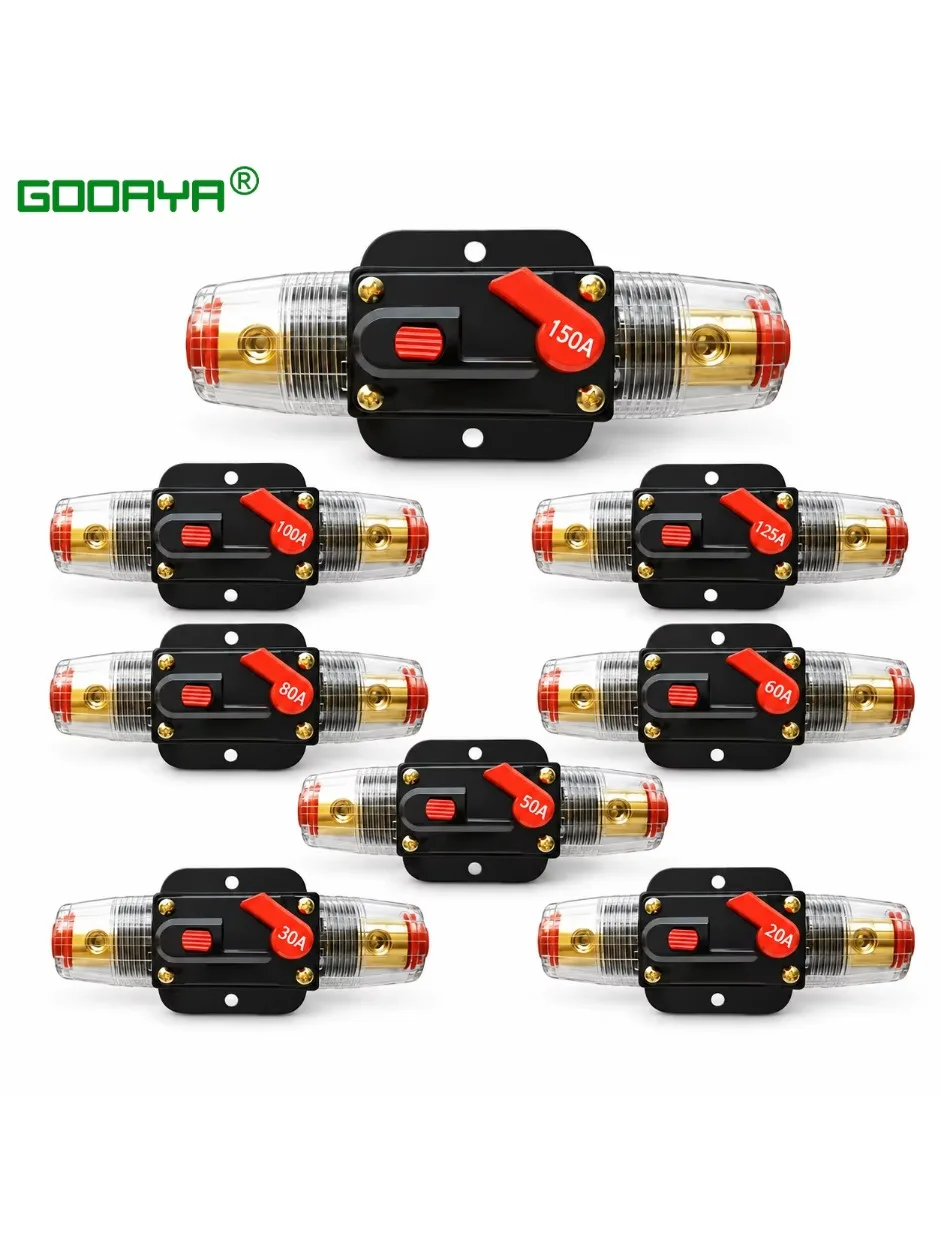 AliExpress ZRGAE Circuit Breaker 12V 24V 20A 30A 40A 50A 60A 80A 100A Auto Car Bike Stereo Audio Solar Energy Circuit Breaker Reset Fuse Inverter