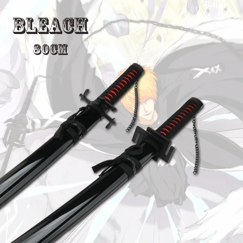 80cm/31.5" BLEACH Katana Anime Character Toys Sword Movie Props  Cosplay Neliel Gamuza Weapon Senbonzakura