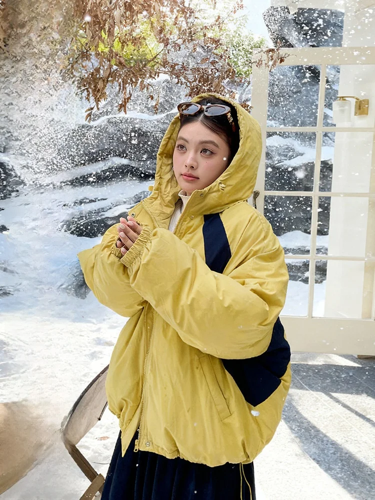 

plus Size Winter Cotton Jaet Women's Sle Not Puffy Warmth 2025 Unique American Cotton Outerwear Slimming Effect