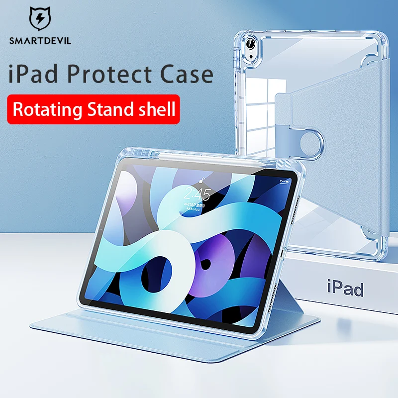 

SmartDevil 10.9 10.2 12.9 11 in Magnetic Protective Case For Pad Pro 2019 2020 2021 Air 4 5 Cover For iPad 7 8 9 th Generation