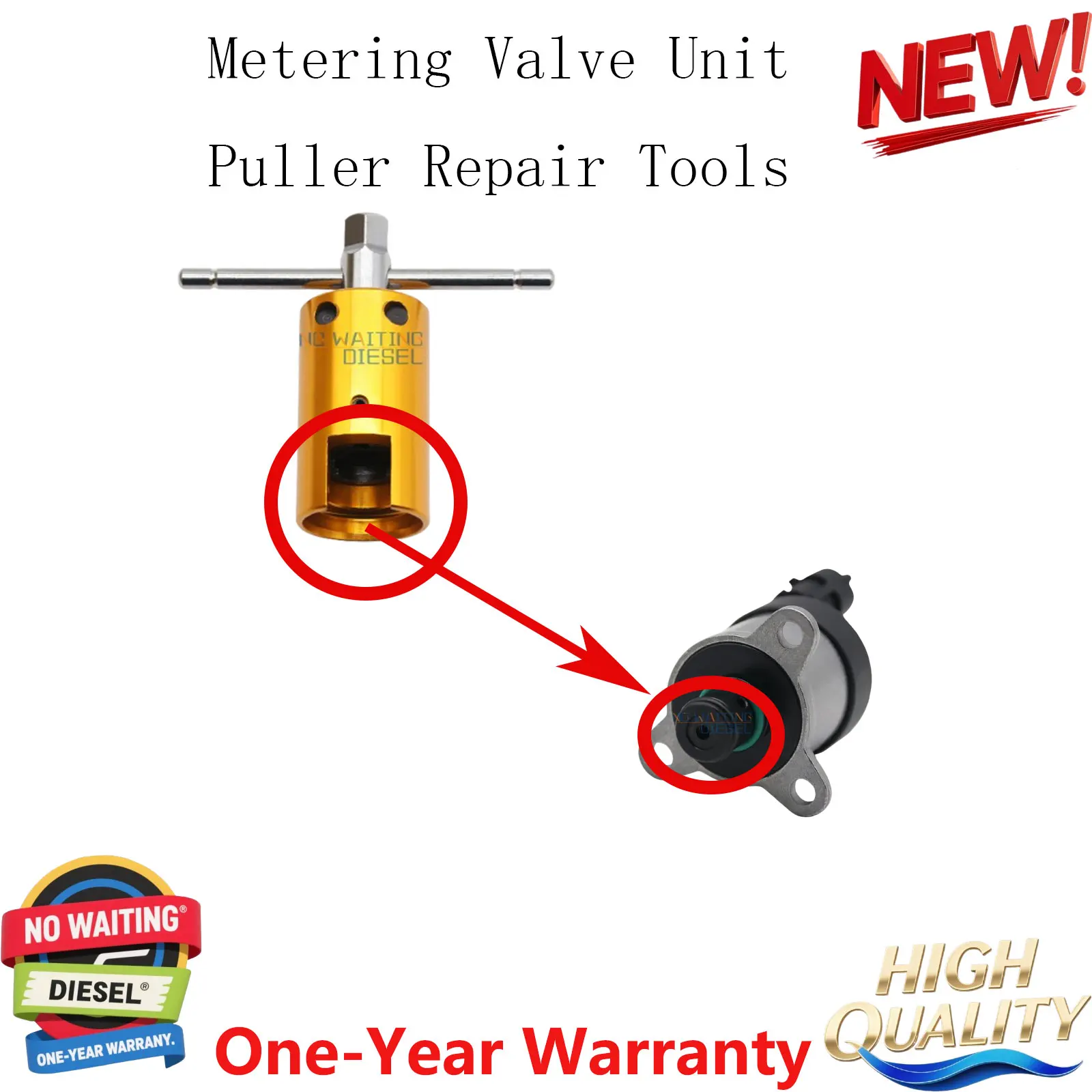 Unidade de válvula de medição de combustível, extrator, ferramentas de reparo, bomba common rail, injetor de combustível diesel, ferramenta de remoção de válvula para delphi bocsh