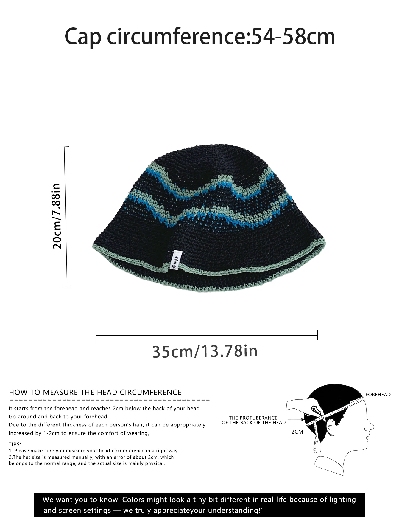 المنسوجة يدويا المشارب المتناقضة الملونة محبوك صياد قبعة المرأة الصيف الملونة المتخصصة تصميم تنوعا ظلة حوض قبعة