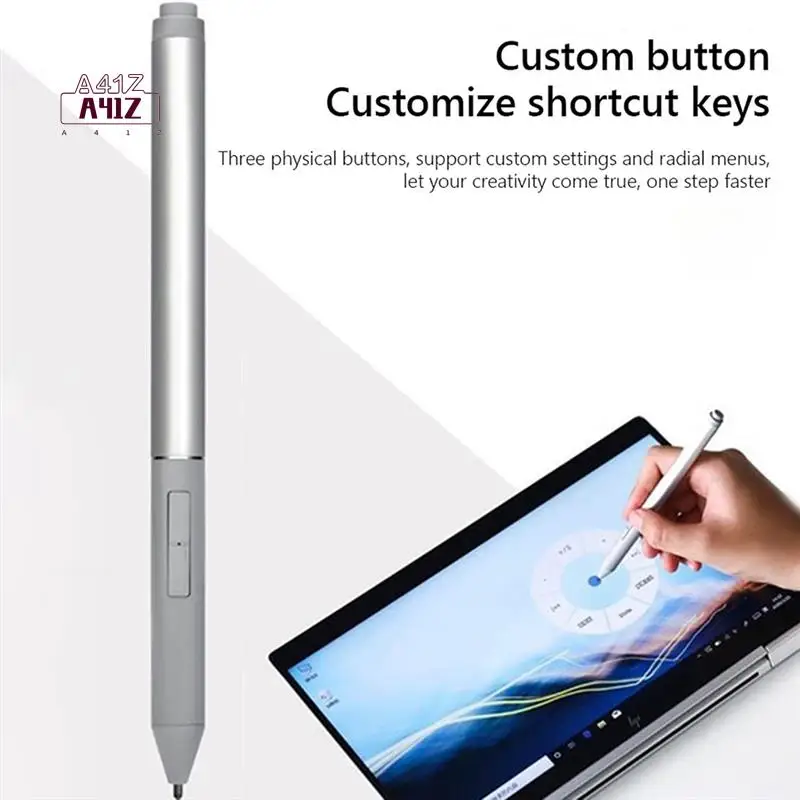 

Активный стилус A41Z-Bluetooth для HP G3 Elitebook X360 G3/G4/G6/G7/G8/G9,HP Elite X2, T4Z24AA 1FH00AA 4KL69AA