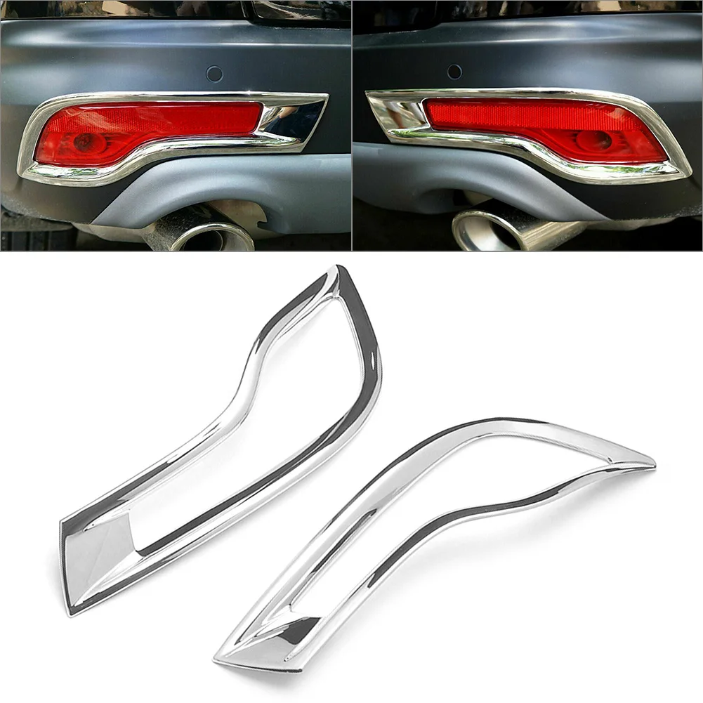 CRV Car Rear Bumper Reflector Cover Trim Chrome ABS Decoration For Honda CR-V 2017 2018 2019 2Pcs