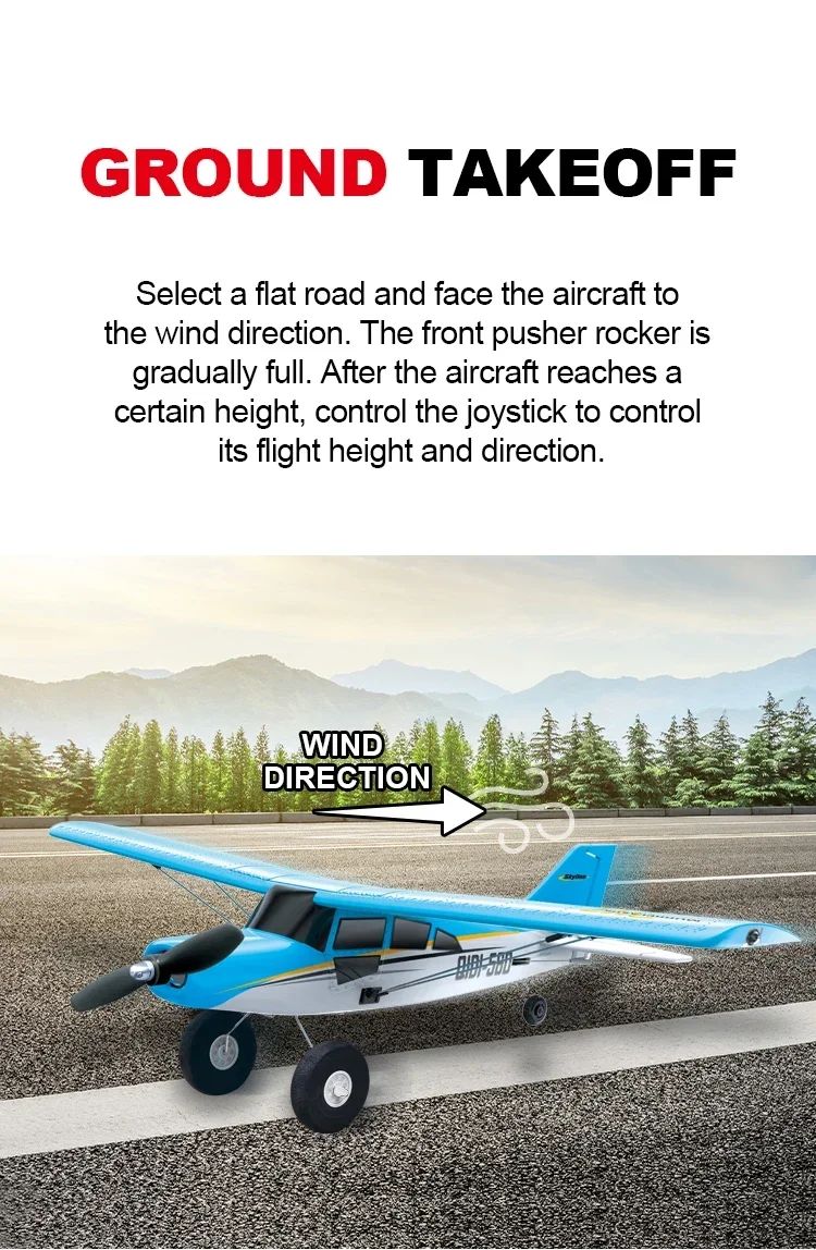 Qidi560 RC Flugzeug Moore M7 Off-road 4CH Fernbedienung Flugzeug Bürstenlosen Starrflügel Flugzeug Modell EPP Schaum Spielzeug für Kinder – Detail 10