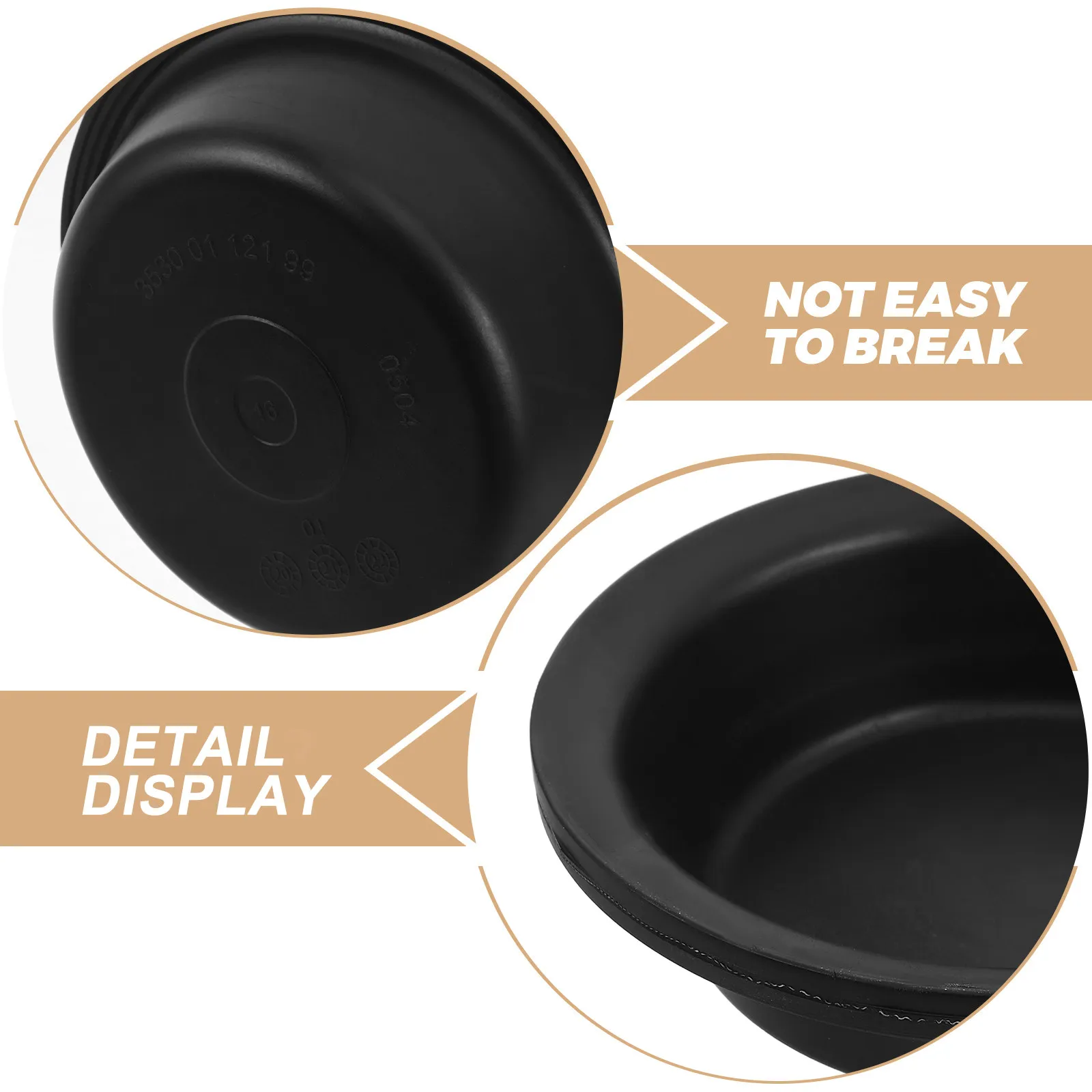 2Pcs Heavy Truck Brake Diaphragm Outer D 155Mm H 45Mm Rubber Chamber Membrane for Commercial Trailer Air Brake System