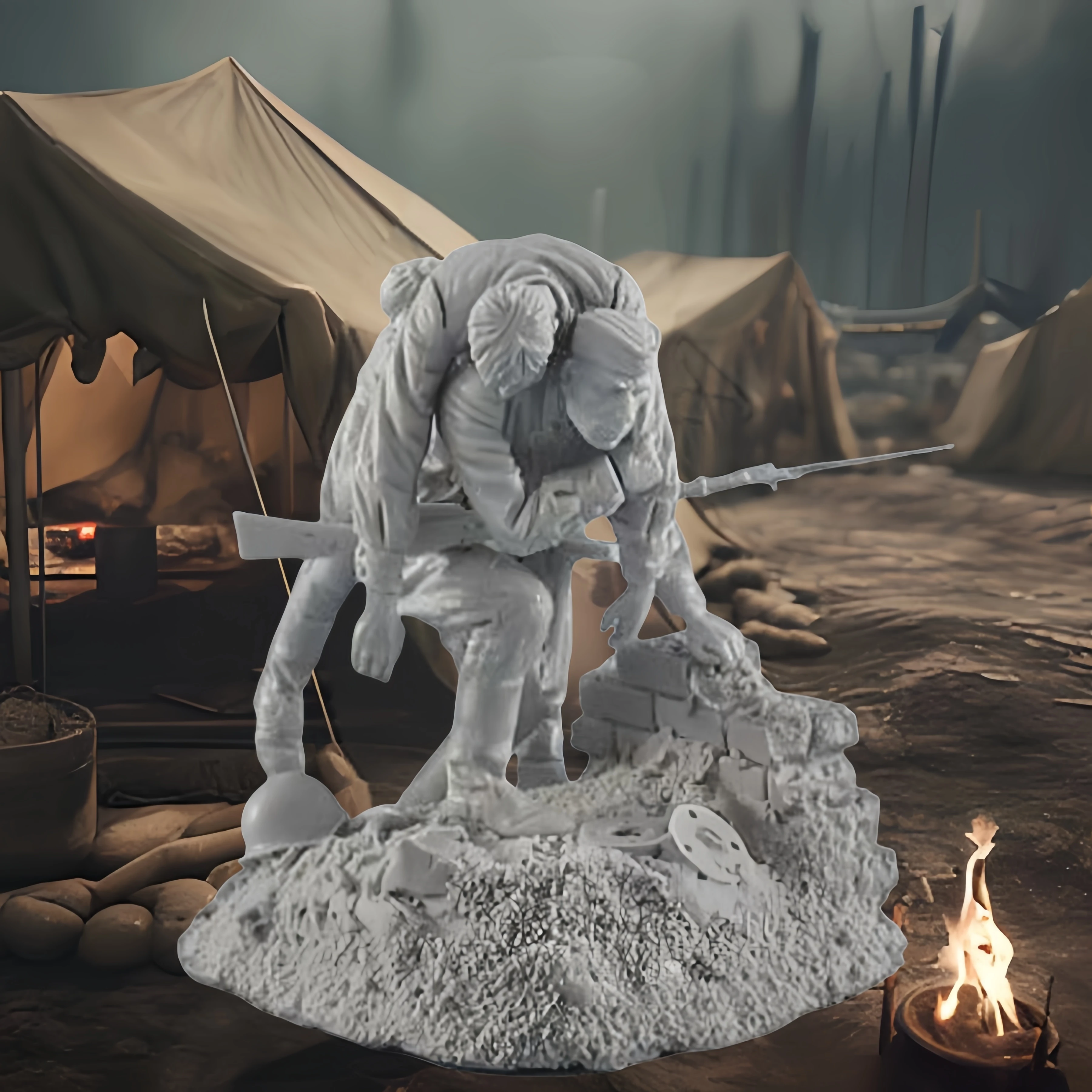 1/35 수지 군인 모델 키트 - 군용 액션 피규어, GK, 조립되지 않음 및 도색되지 않음